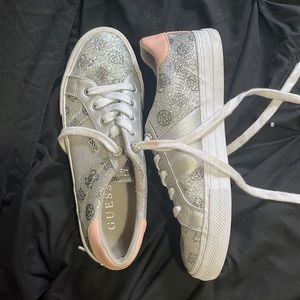 Barely worn Guess Sparkly Sneakers